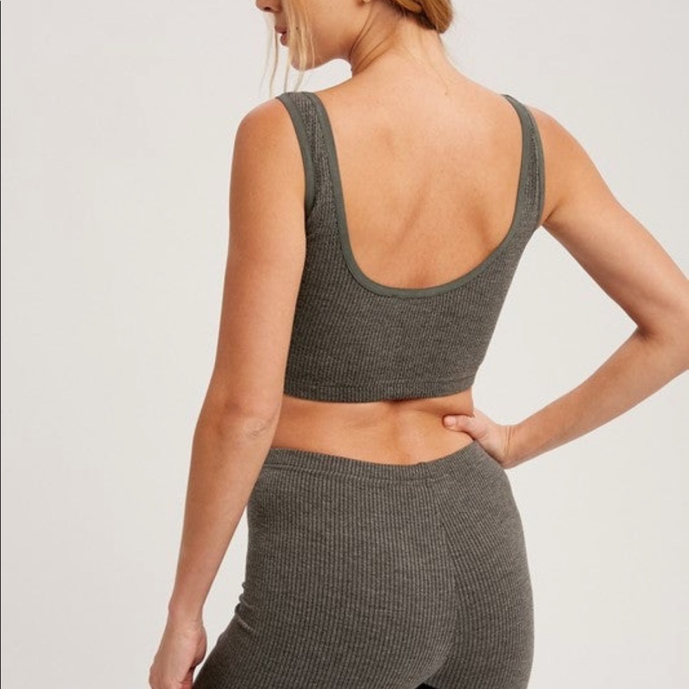 Grey knit set